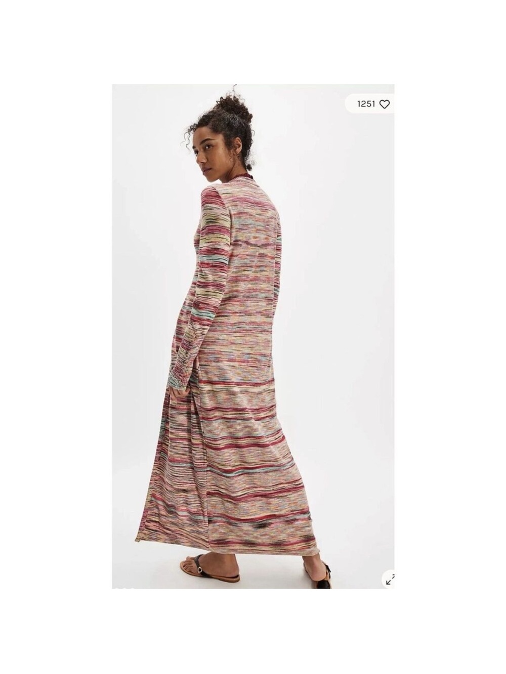 Free People Harmony Sweater Duster Full Length Longline Small - Picture 3 of 9